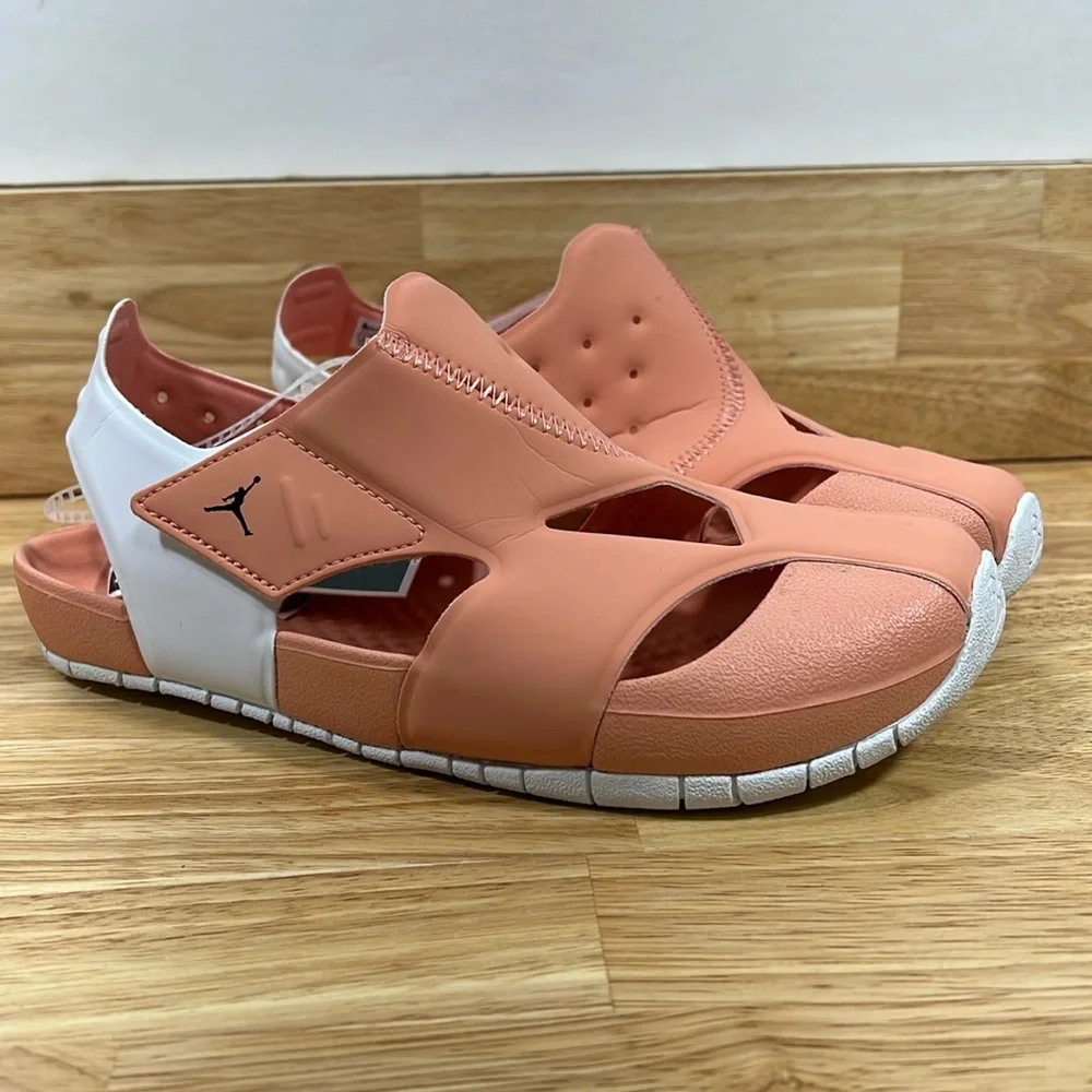 NEW Air Jordan 3Y Peach Pink White Sandal Shoes